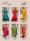 Alexa Vol 6 By Radhika Vertican Silk Foil Printed Kurti With Pant Dupatta Wholesale In India